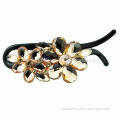 2014 Latest Flower Pattern Design Hair Clips, Made of Iron, Alloy, Enamel and Rhinestone